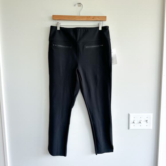 Athleta Stellar Crop High Rise Pull On Pant Black L NWT - Picture 2 of 10